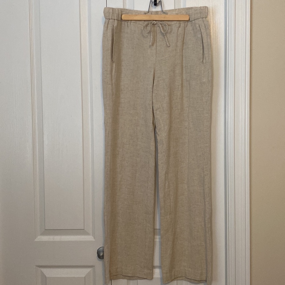 Camber & Grace Linen Straight leg Trousers in Size M
